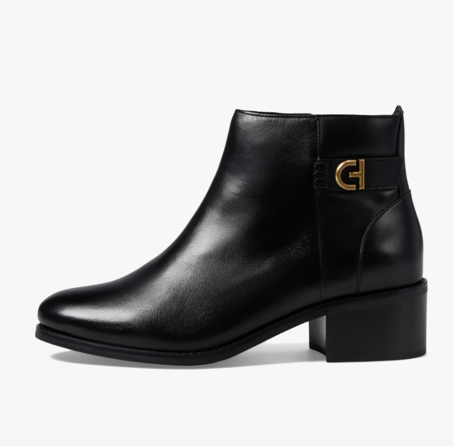 関税込み♪【Cole Haan】Holis★ ホリス バックル ブーツ Cole Haan - Holis Buckle Bootie in Black — hughes clothing